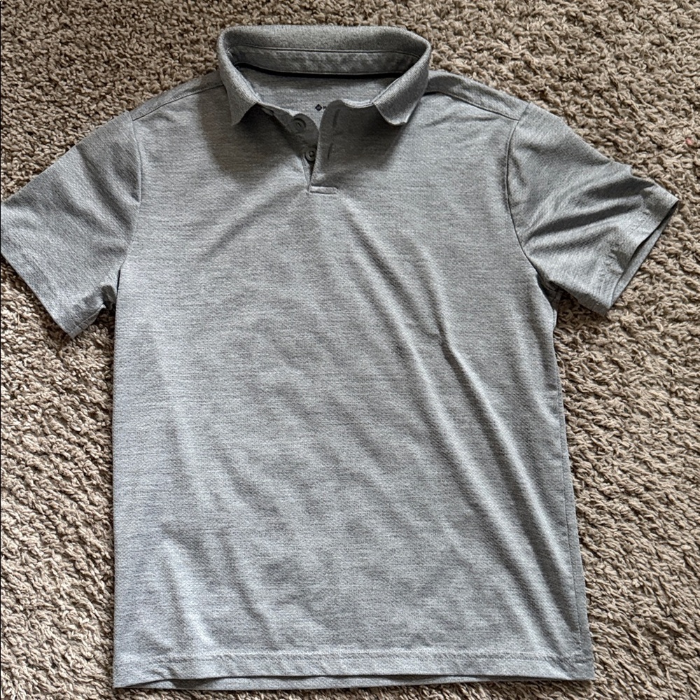 Members mark dry fit kids Gray Polo Shirt